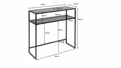 Konsolentische|Konsolentische|KARE DESIGN Konsole Loft 85550 Schwarz