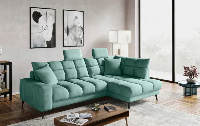 Sofas & Couches|SOMETA Kopfstütze Flow de Luxe Petrol