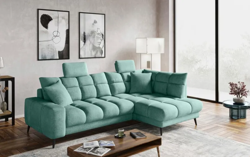 Sofas & Couches|SOMETA Kopfstütze Flow de Luxe Petrol