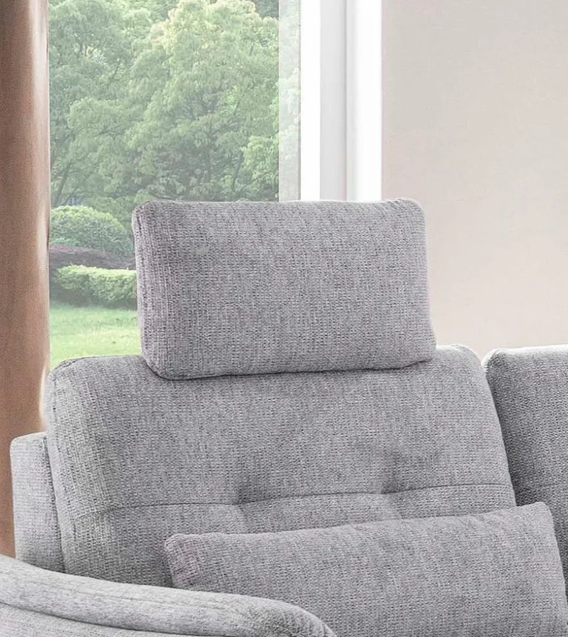 sit & more Schlafsofas|Schlafsofas-Kopfstütze Göteborg Silber