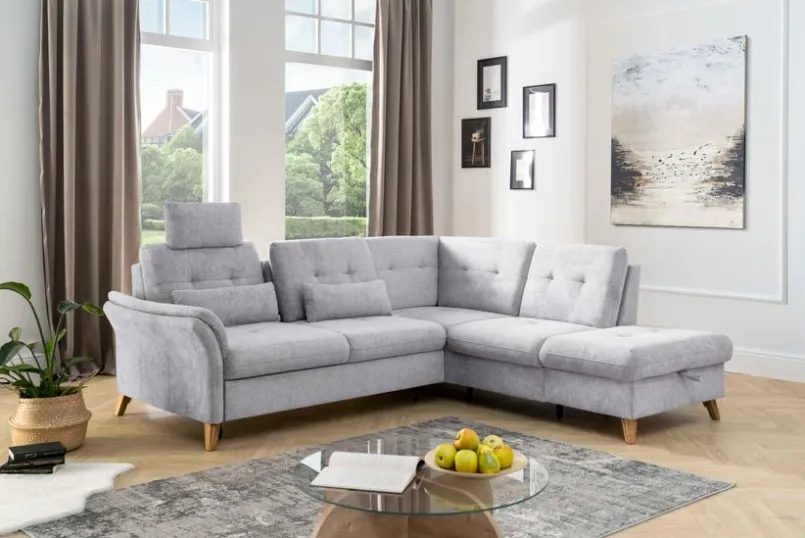 sit & more Schlafsofas|Schlafsofas-Kopfstütze Göteborg Silber