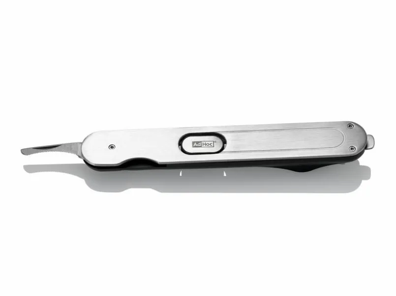 AdHoc Bar- & Weinzubehör-Korkenzieher PushPull Silber