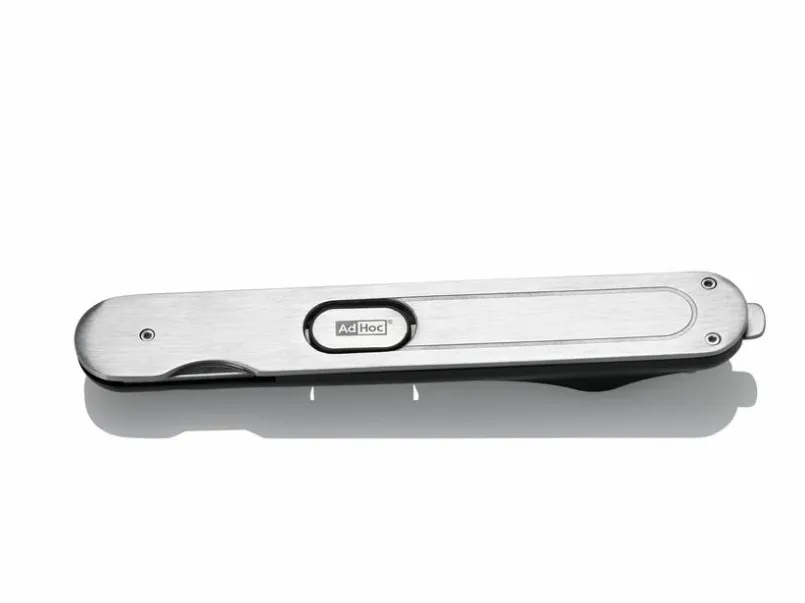 AdHoc Bar- & Weinzubehör-Korkenzieher PushPull Silber