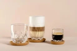 Bar- & Weinzubehör|Leonardo Korkuntersetzer Gocce 4tlg. Beige