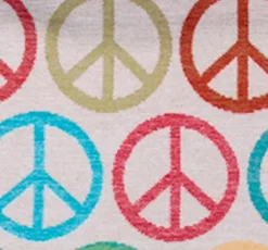 pad Kuscheldecken|Decken-Kuscheldecke Peace 150 x 200 cm Bunt