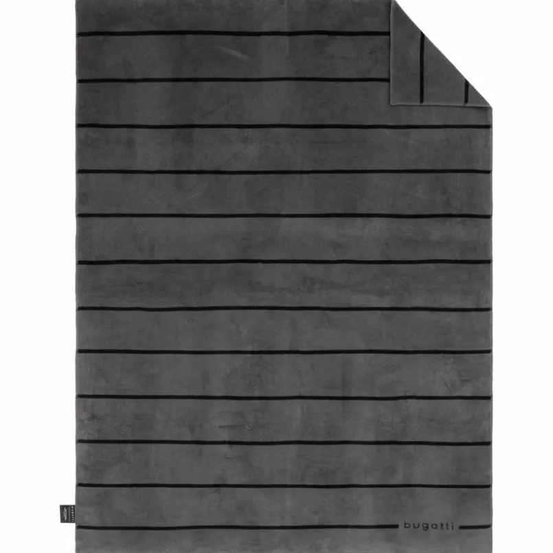 Kuscheldecken|Decken|Ibena Kuscheldecke Bugatti 150 x 200 cm Schwarz