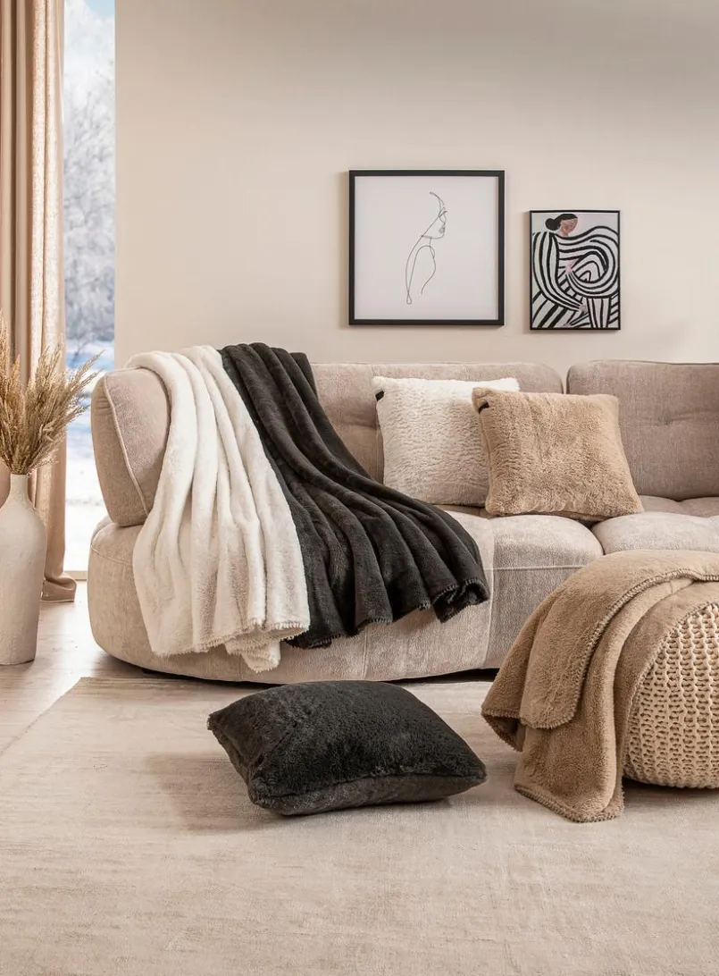 SCHÖNER WOHNEN-Kollektion Kuscheldecken|Decken-Kuscheldecke Chic 140 x 200 cm Beige