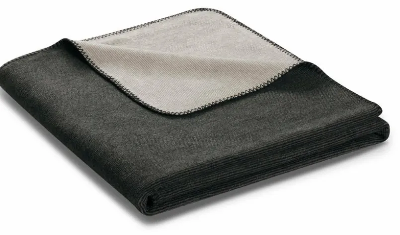 Kuscheldecken|Decken|Biederlack Kuscheldecke Melange 150 x 200 cm Anthrazit / Silber