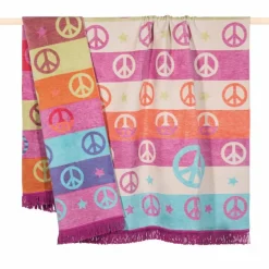 Kuscheldecken|Decken|pad Kuscheldecke Peace 150 x 200 cm Lila