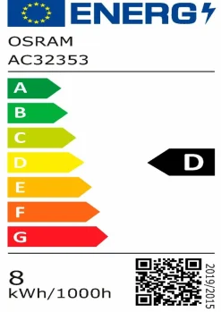Osram E27-LED Birne E27/7,5 Watt/Energie D Transparent