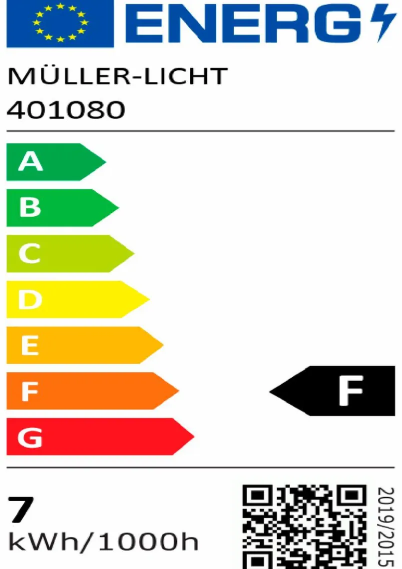 MÜLLER-LICHT E27-LED Retrolampe E27/6,5Watt/Energie F Gold