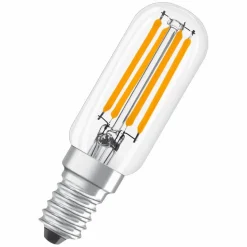 E14|Osram LED Röhre E14/4,2 Watt/Energie E Transparent