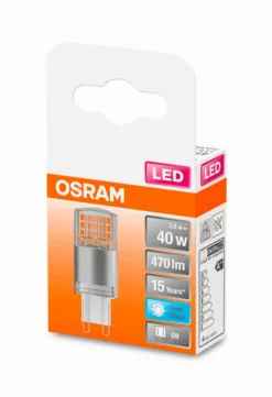 Osram G9-LED Stiftsockellampe G9/4,2 Watt/Energie E Silber