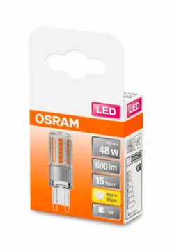 Osram G9-LED Stiftsockellampe G9/4,8 Watt/Energie E Silber