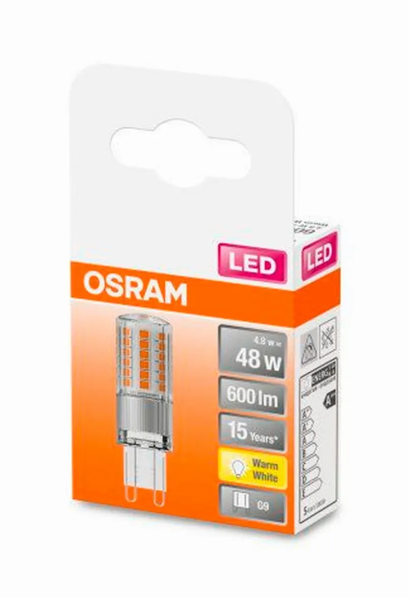 Osram G9-LED Stiftsockellampe G9/4,8 Watt/Energie E Silber