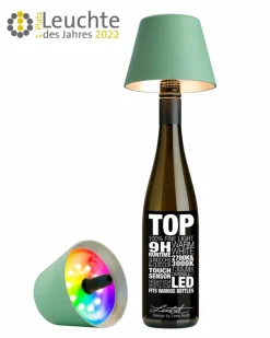 Lichterketten & Dekoleuchten|Lichterketten & Dekoleuchten|Sompex LED-Akku-Flaschenaufsatz Top 2.0 Oliv