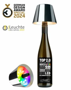 Sompex Lichterketten & Dekoleuchten|Lichterketten & Dekoleuchten-LED-Akku-Flaschenaufsatz Top 2.0 Chrom
