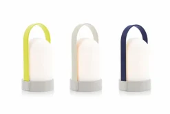 Akkuleuchten|Tischlampen|Remember LED-Akkutischleuchte Uri Piccolos 3er Set Gelb / Grau / Blau