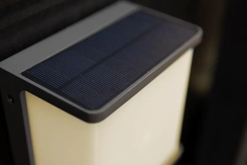 Led-Solarleuchten|Led-Solarleuchten|Lutec LED-Außensolarwandleuchte Doblo Anthrazit