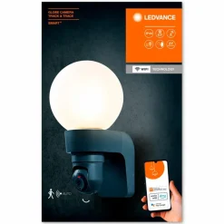 LEDVANCE Außenleuchten|Außenwandleuchten-LED-Außenwandkameraleuchte Globe Schwarz