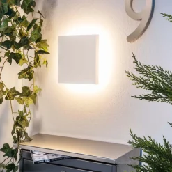 Helestra Wandleuchten-LED-Außenwandleuchte Air Weiß / Matt