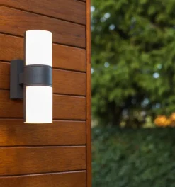 Lutec Außenwandleuchten|Außenwandleuchten-LED-Außenwandleuchte Cyra Anthrazit