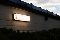 Außenwandleuchten|Lutec LED-Außenwandleuchte Doblo Grau
