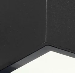 Außenwandleuchten|Außenwandleuchten|Lutec LED-Außenwandleuchte Gemini Schwarz