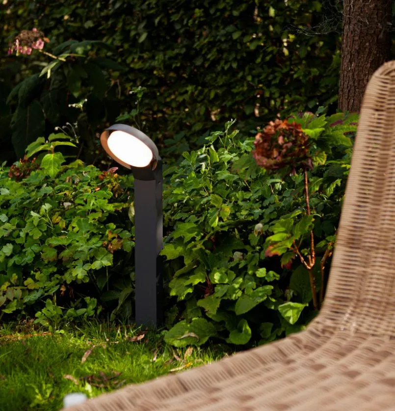 Wege- & Bodenleuchten|Wege- & Bodenleuchten|Lutec LED-Außenwegeleuchte Polo Grau