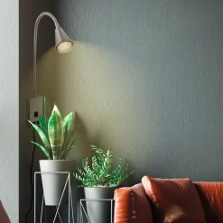Wandleuchten|Briloner LED-Bettleuchte Justra Nickel matt