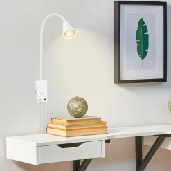 Briloner Wandleuchten-LED-Bettleuchte Justra Weiß