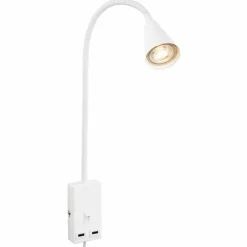 Briloner Wandleuchten-LED-Bettleuchte Justra Weiß