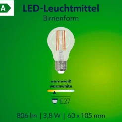 E27|MÜLLER-LICHT LED-Birne E27 / 3,8 Watt / Energie A