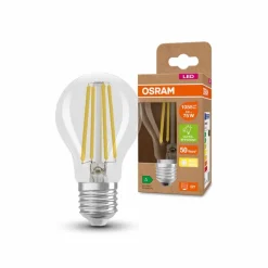 E27|Osram LED-Birne E27/5 Watt/Energie A Transparent