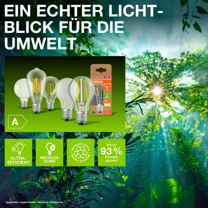 LED-Birne E27/3,8 Watt/Energie A<Osram Sale