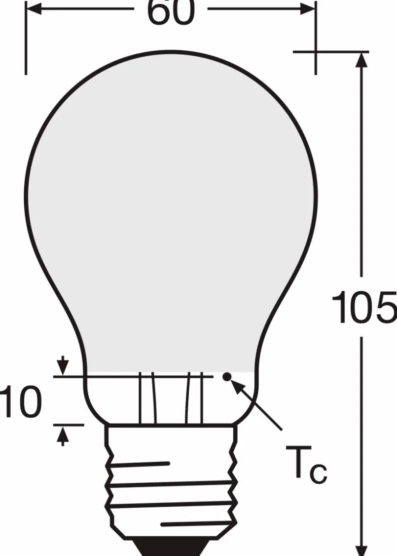 E27|Osram LED-Birne E27/5,7 Watt/Energie B Weiß