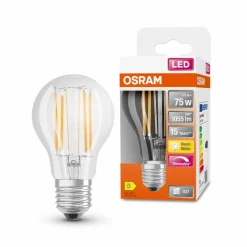 Osram E27-LED-Birne E27/7,5 Watt/Energie D Transparent