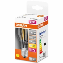 Osram E27-LED-Birne E27/7,5 Watt/Energie D Transparent