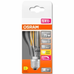Osram E27-LED-Birne E27/7,5 Watt/Energie D Transparent