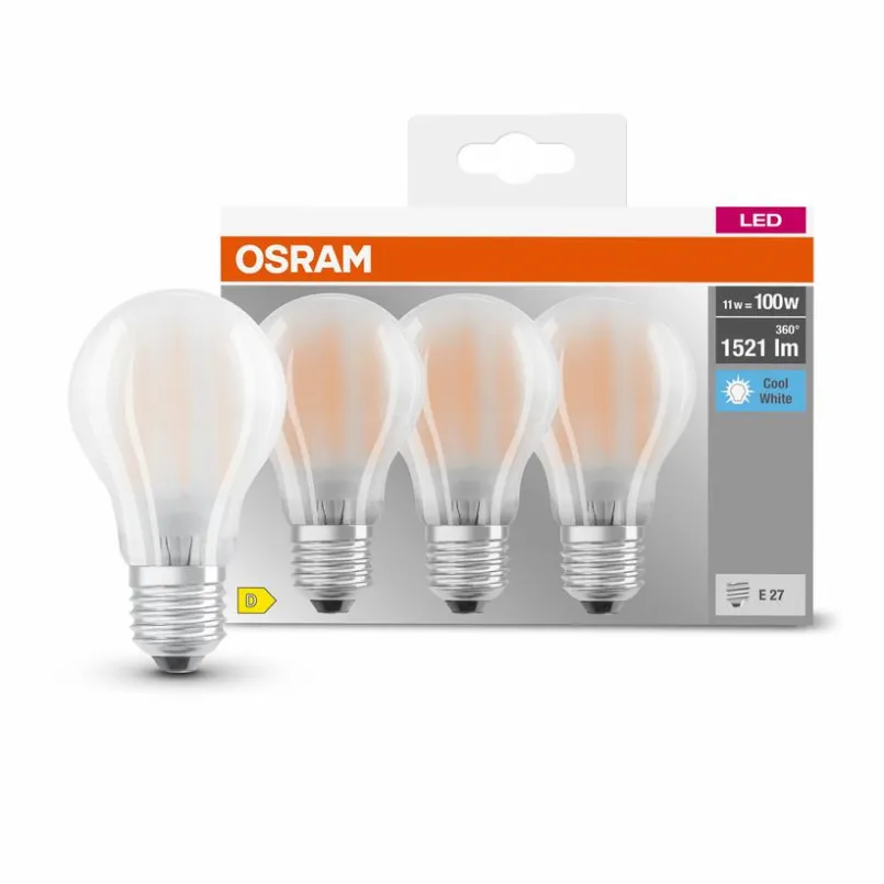 E27|Osram LED-Birne E27/11 Watt/Energie D Weiß