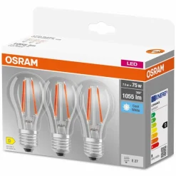 Osram E27-LED-Birne E27/7,5 Watt/Energie D Transparent