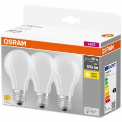 E27|Osram LED-Birne E27/6,5 Watt/Energie E Weiß