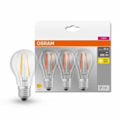 Osram E27-LED-Birne E27/6,5 Watt/Energie E Transparent
