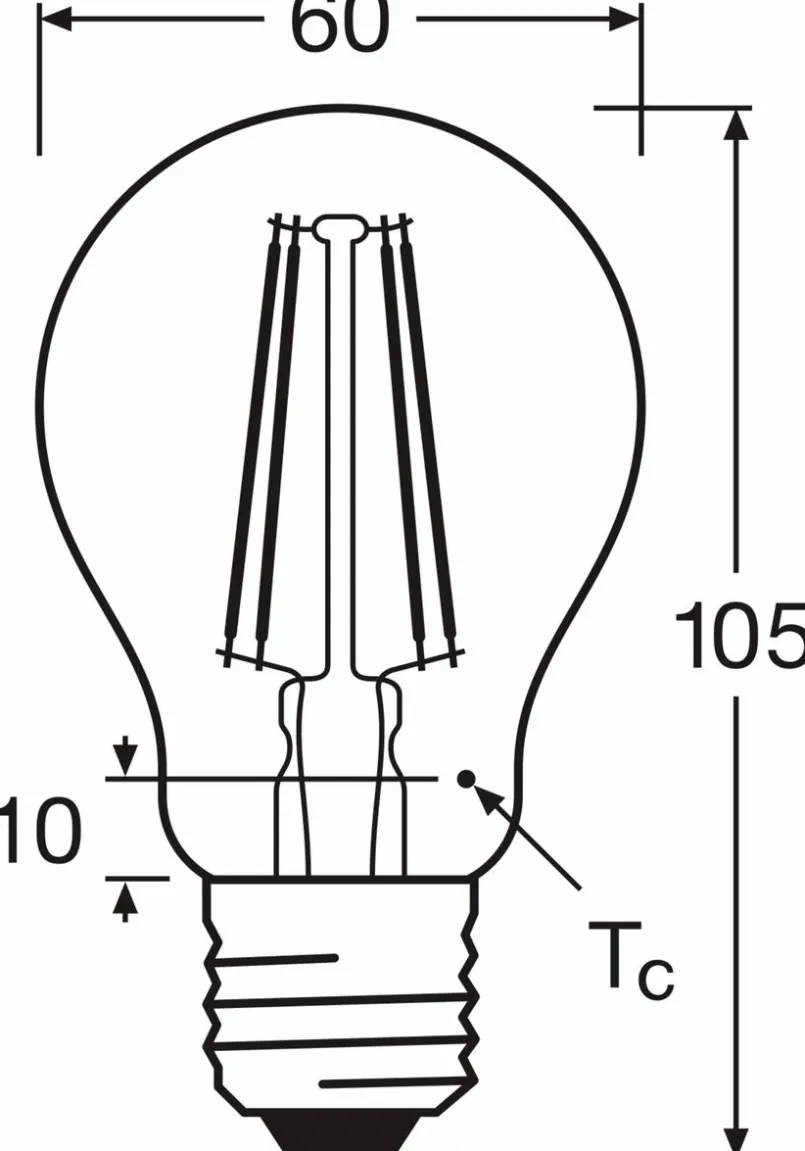 LED-Birne E27/6,5 Watt/Energie E<Osram Best
