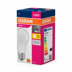 Osram E27-LED-Birne E27/8 Watt/Energie F Weiß