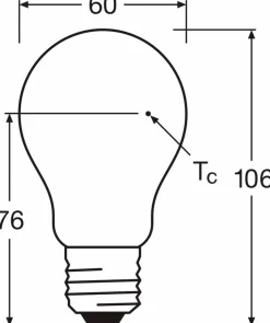 Osram E27-LED-Birne E27/7 Watt/Energie F Weiß