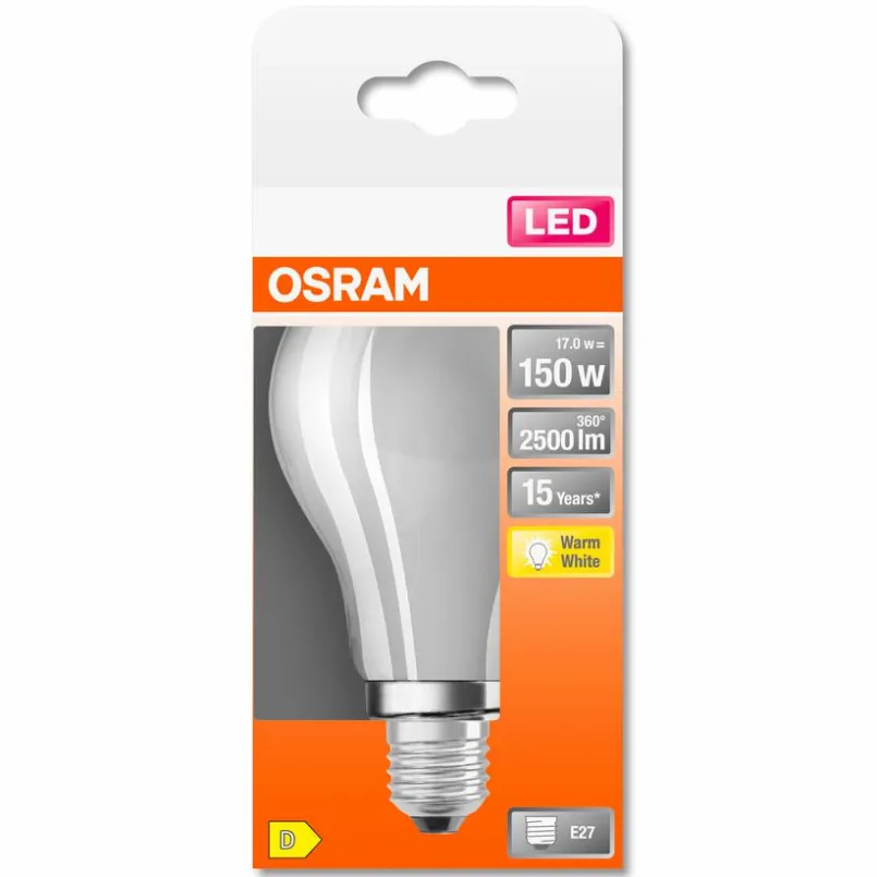 LED-Birne matt E27/ 15Watt/ Energie D<Osram Clearance