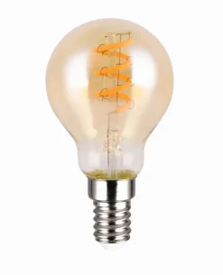Trio E14-LED-Birnenform E14 / 4 Watt Braun