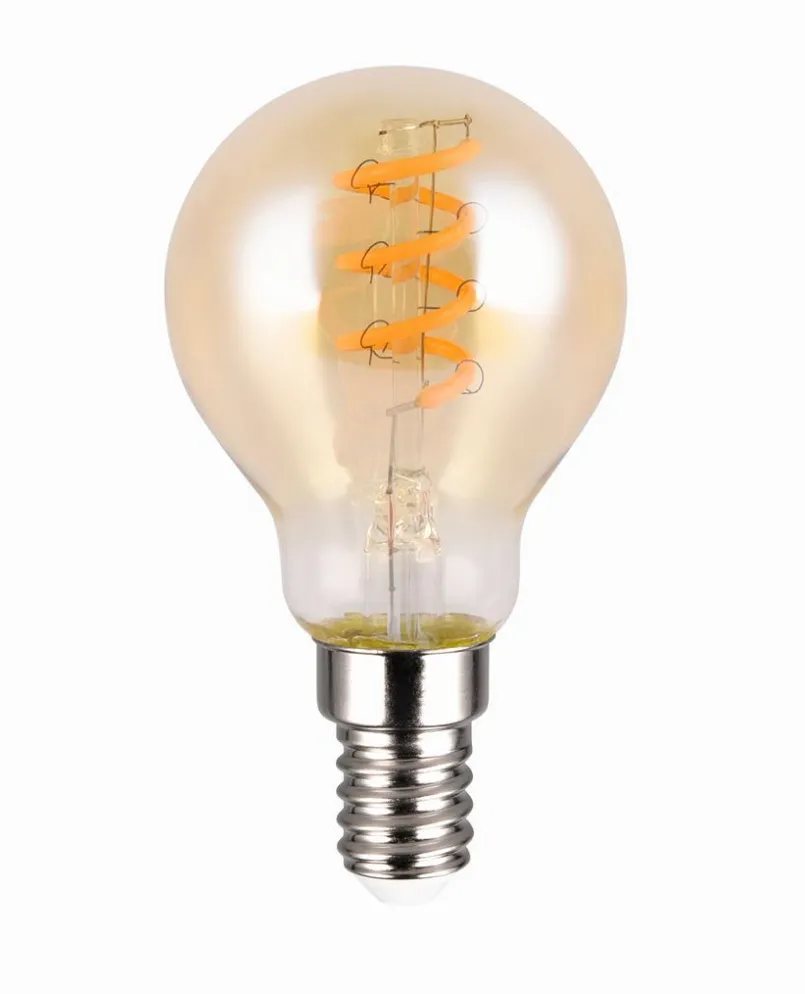 Trio E14-LED-Birnenform E14 / 4 Watt Braun