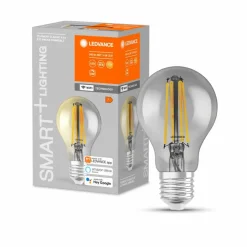 LEDVANCE Leuchtmittel|E27-LED-Birnenform E27/6 Watt/Energie F Grau